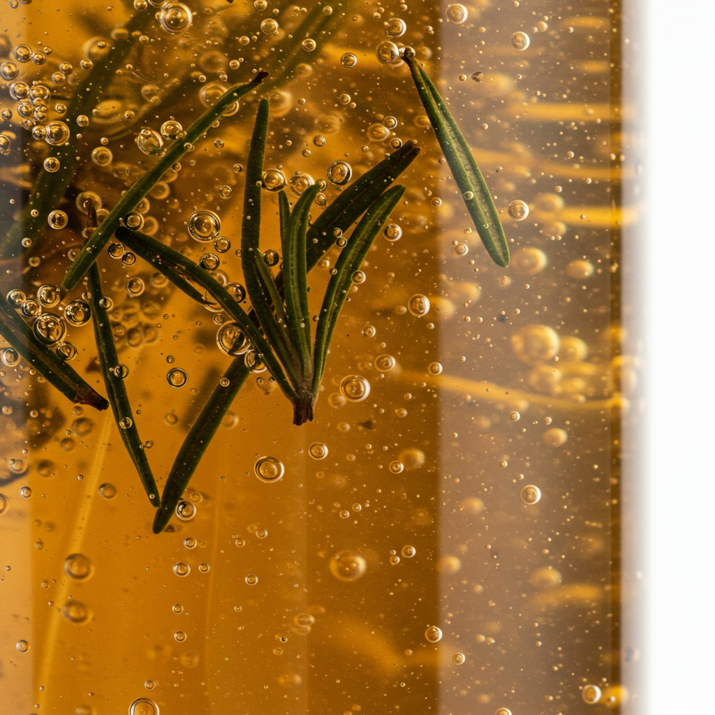 Rosemary Scalp Vital Shampoo development concept image · Development reference image
