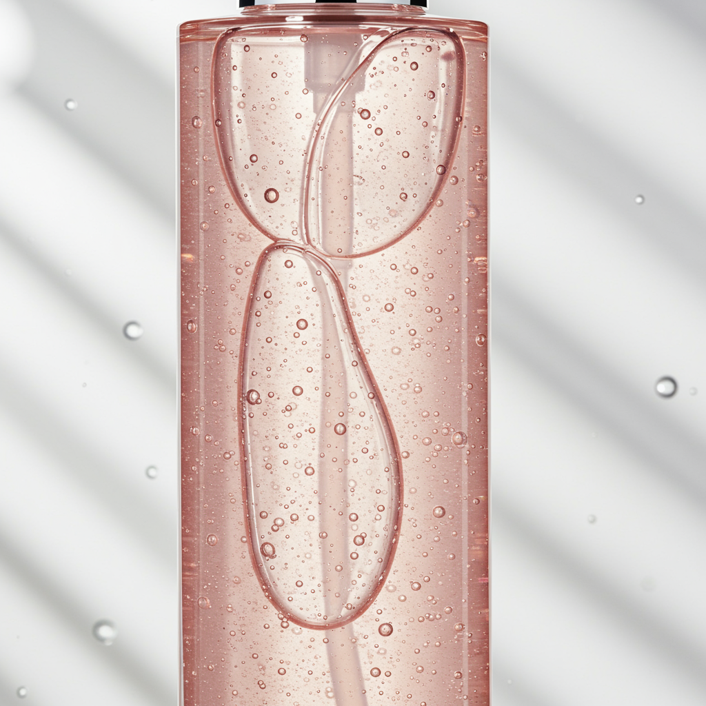 Golden Glow Renewing Toner development concept image · Development reference image