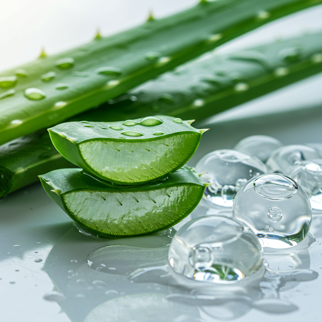 Jeju Aloe (B) ingredient reference · Development reference image