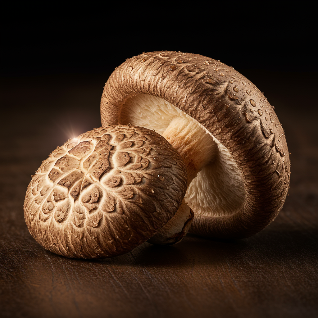 Black Shiitake Mushroom ingredient reference · Development reference image